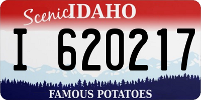 ID license plate I620217