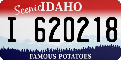 ID license plate I620218