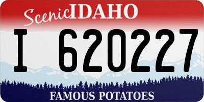 ID license plate I620227