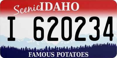 ID license plate I620234
