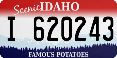 ID license plate I620243