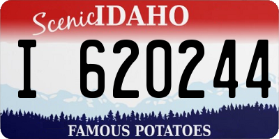 ID license plate I620244