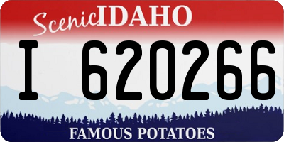 ID license plate I620266