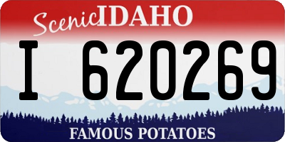 ID license plate I620269