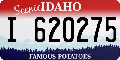 ID license plate I620275