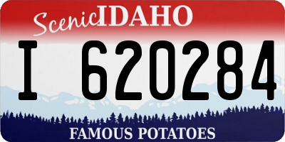 ID license plate I620284