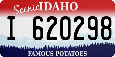 ID license plate I620298