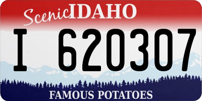ID license plate I620307