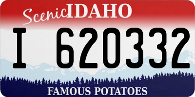ID license plate I620332
