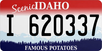 ID license plate I620337