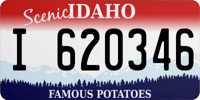 ID license plate I620346