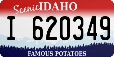 ID license plate I620349