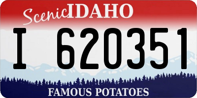 ID license plate I620351