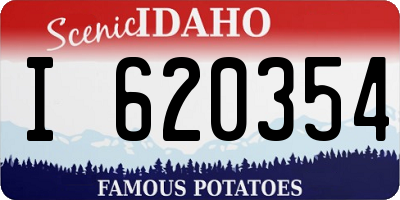 ID license plate I620354