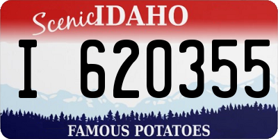ID license plate I620355