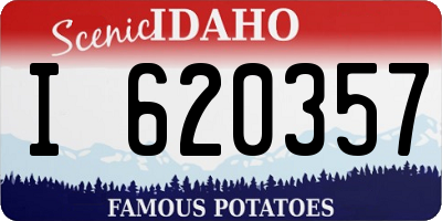 ID license plate I620357