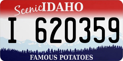 ID license plate I620359