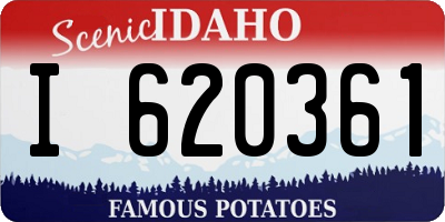 ID license plate I620361