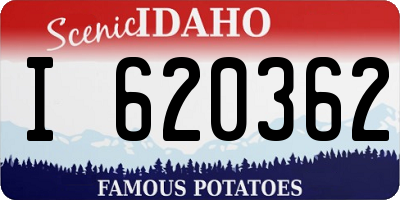 ID license plate I620362