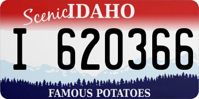 ID license plate I620366