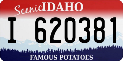 ID license plate I620381