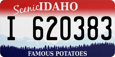 ID license plate I620383