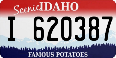 ID license plate I620387