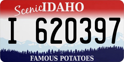 ID license plate I620397