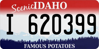 ID license plate I620399