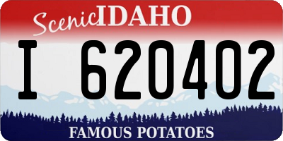 ID license plate I620402