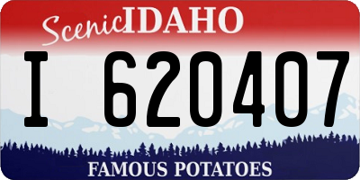 ID license plate I620407