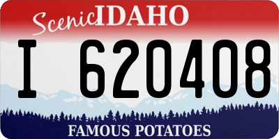 ID license plate I620408