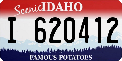 ID license plate I620412