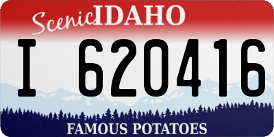 ID license plate I620416