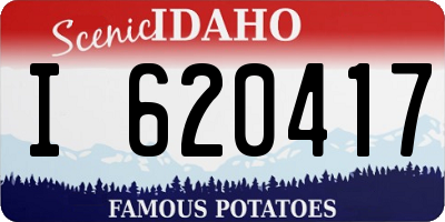 ID license plate I620417