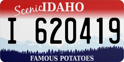 ID license plate I620419