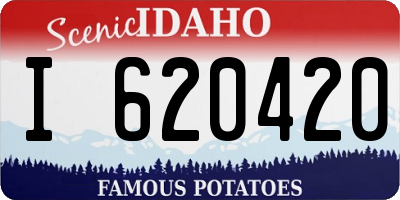 ID license plate I620420