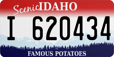 ID license plate I620434