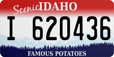 ID license plate I620436
