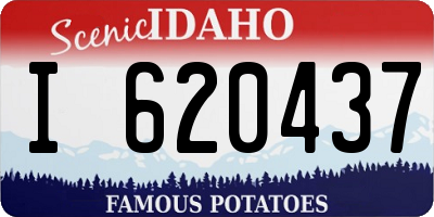 ID license plate I620437