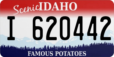 ID license plate I620442