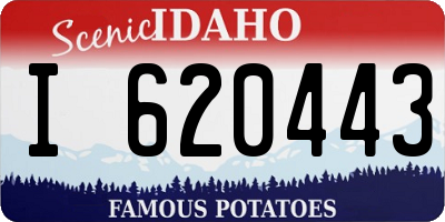 ID license plate I620443