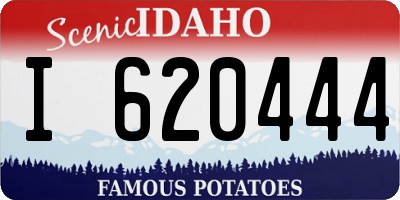 ID license plate I620444
