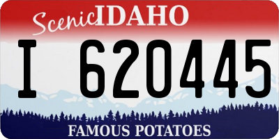 ID license plate I620445