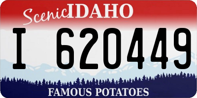 ID license plate I620449