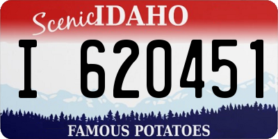 ID license plate I620451