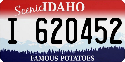 ID license plate I620452
