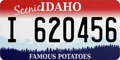 ID license plate I620456