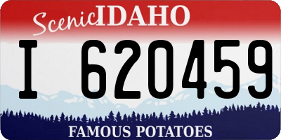 ID license plate I620459