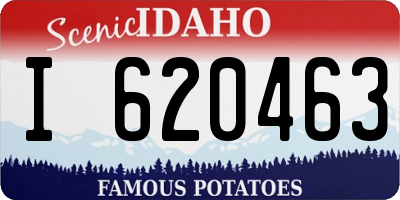 ID license plate I620463